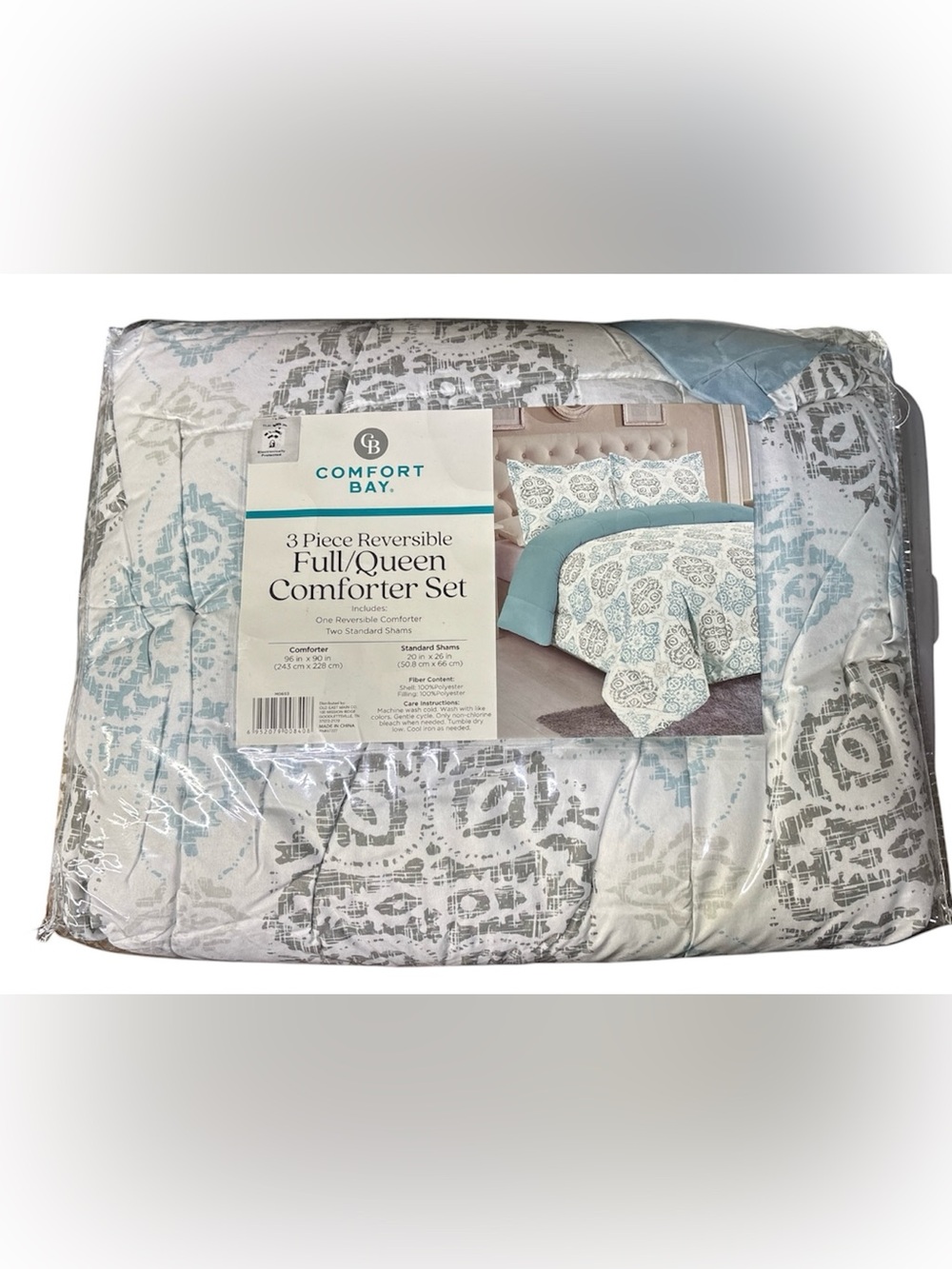 Comfort Bay 3 Piece Reversible Full/Queen
Comforter Set